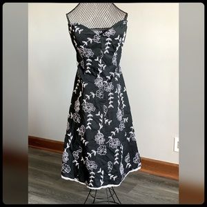WhiteHouse/BlackMarket Corset Floral Dress